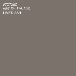 #7C726C - Limed Ash Color Image